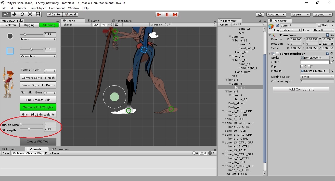 Скелетная 2D-анимация в Unity с помощью плагина Puppet2D - 17