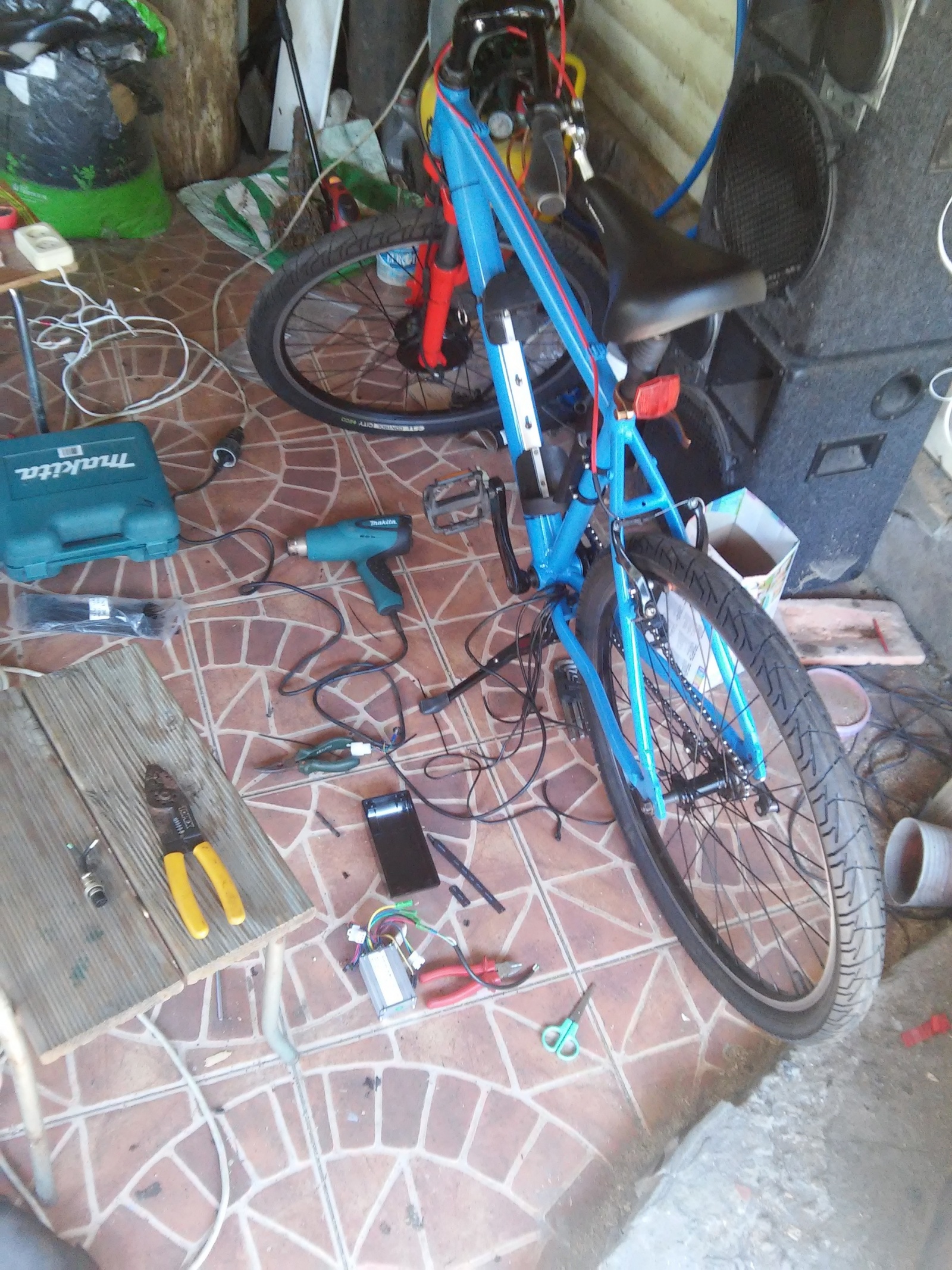 Новая жизнь бюджетного горного велосипеда, превращение в электричку - 21