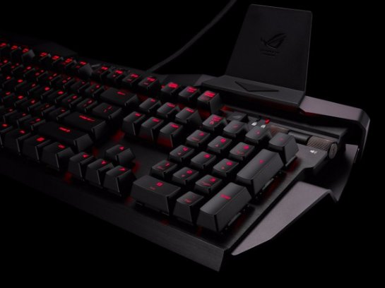 ASUS ROG Horus GK2000 — новая клавиатура с подставкой для смартфона