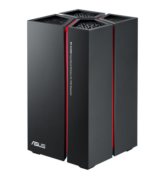 Повторитель Asus RP-AC68U поддерживает скорость до 1900 Мбит/с