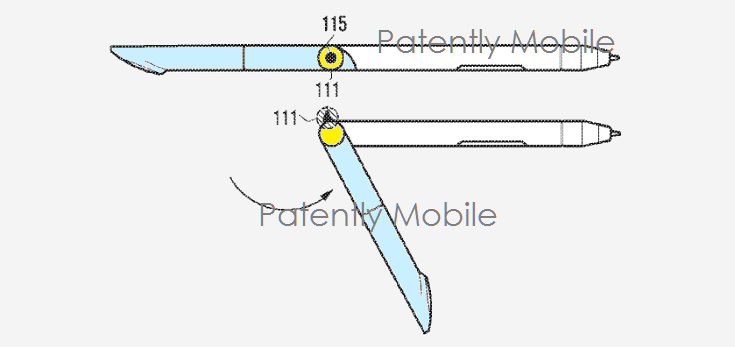 Перо в новых устройствах Samsung Galaxy Note, возможно, также будет выполнять роль подставки