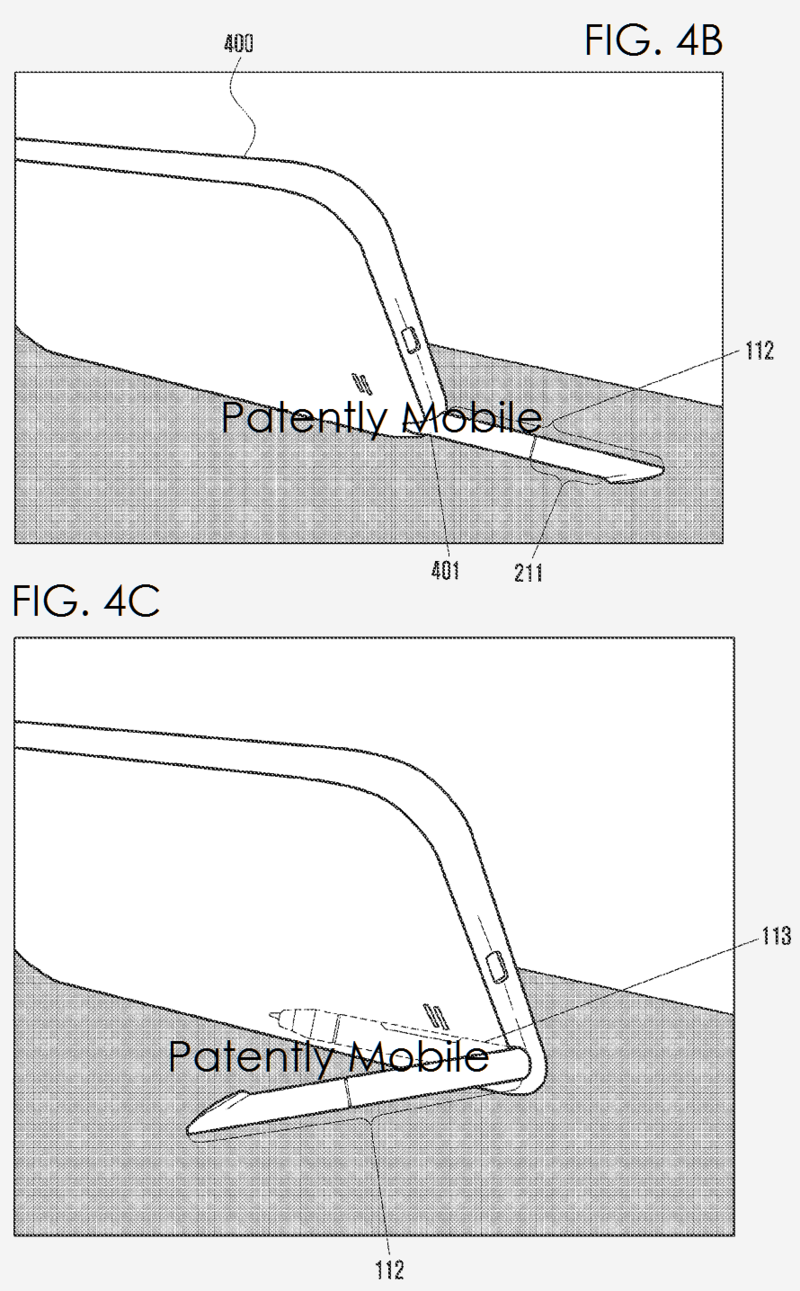 Перо в новых устройствах Samsung Galaxy Note, возможно, также будет выполнять роль подставки