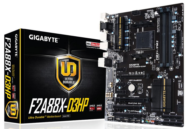 Системная плата Gigabyte GA-F2A88X-D3HP готова принять процессоры AMD FM2/FM2+