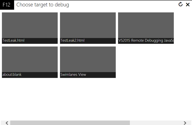 Удаленная отладка JavaScript с VS2015. Часть 3 (F12 Chooser) - 2