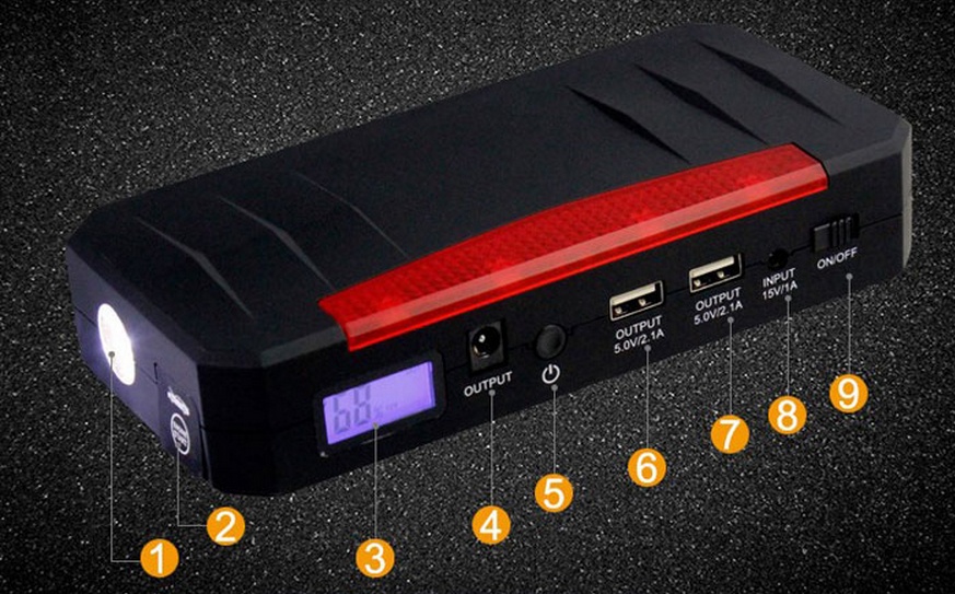 Заряд на любой случай жизни или пусковое устройство V5 Car Jump Starter 21000mah - 26