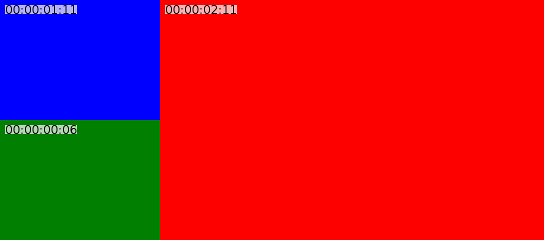 Расположение камер на комплексном экране