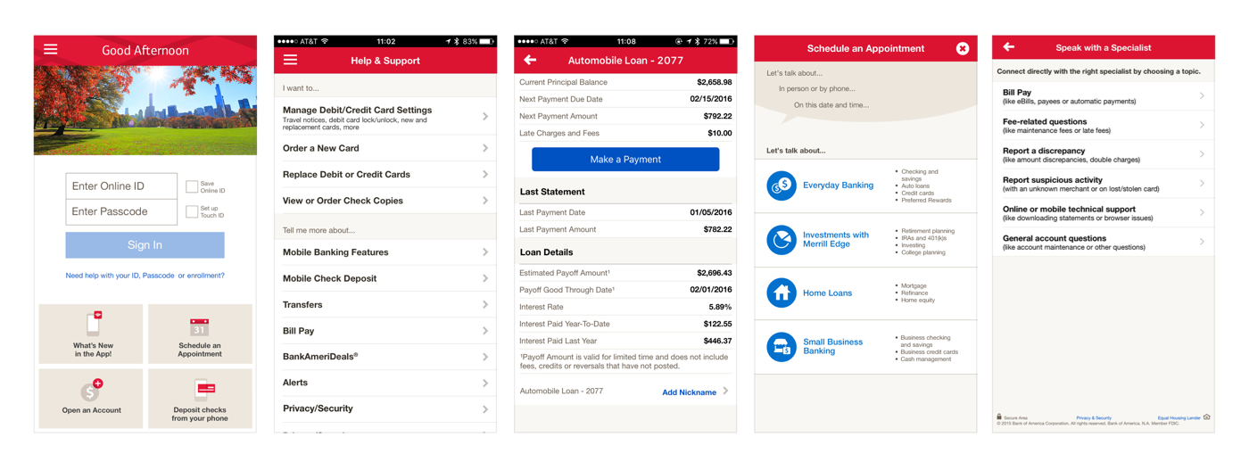 Редизайн приложения Bank of America: концепт - 3 Редизайн приложения Bank of America: концепт - 3