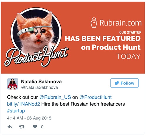 Product hunt накрутка