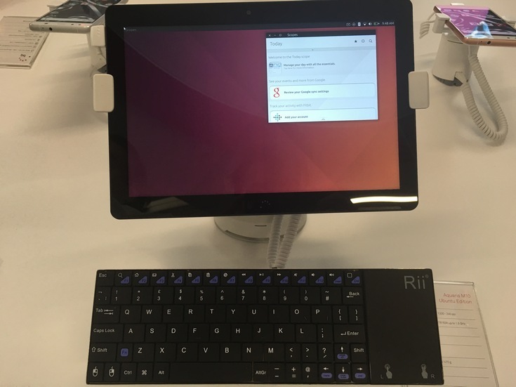 На MWC 2016 показали планшет BQ Aquaris M10 Ubuntu Edition