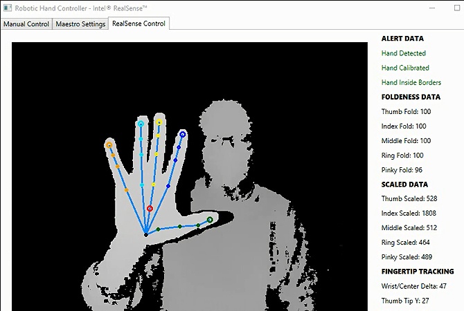 Управление роботизированной рукой с помощью камер Intel RealSense - 5