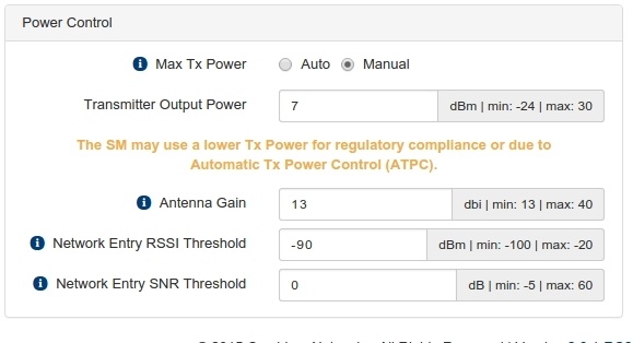 Что нужно знать при конфигурации мощности передатчика ePMP 1000 от Cambium Networks - 2