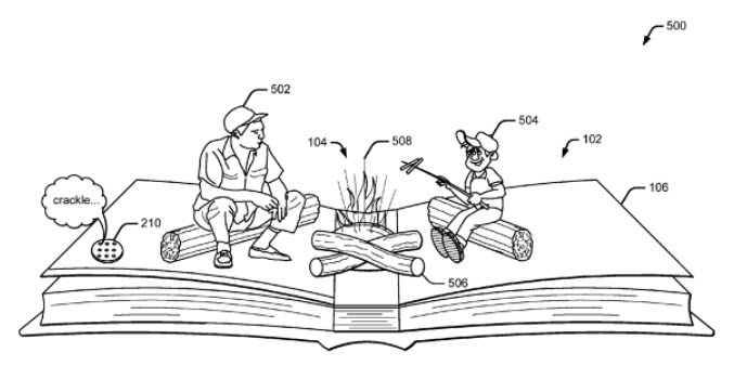 Google запатентовала интерактивную книгу с элементами дополненной реальности и датчиками, встроенными в страницы