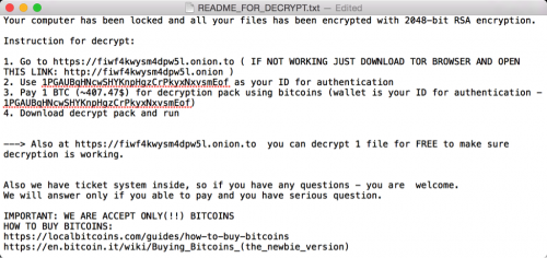 Для Apple OS X обнаружен первый вымогатель - 6