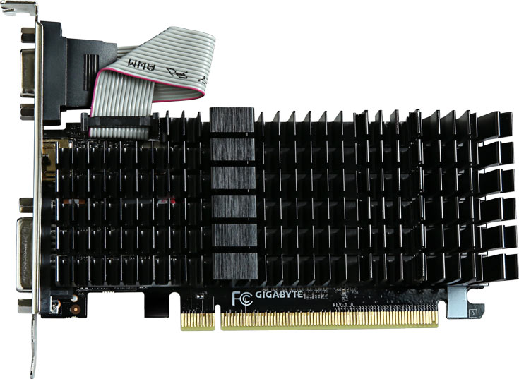 Графический процессор 3D-карт GV-N710SL-1GL и GV-N710SL-2GL работает на частоте 954 МГц