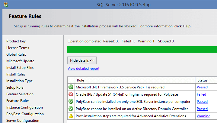 SQL Server 2016 RC0 - 3