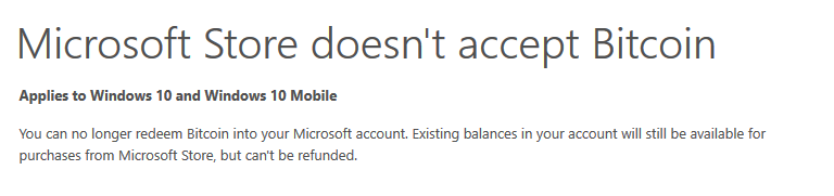Microsoft больше не работает с bitcoin - 2