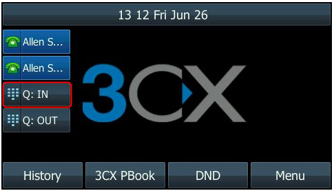 Управление операторами колл-центра 3CX - 4 IP Phone Queue In