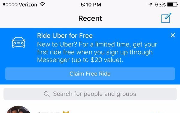 Facebook Messenger тестирует новые способы монетизации с рекламой прямо в чатах - 1 image