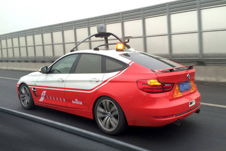 Основой робомобиля Baidu служит BMW 3 Series