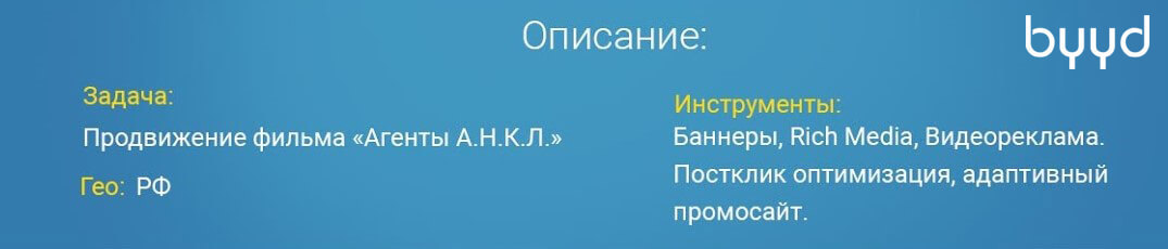 КЕЙСЫ BYYD: Фильм «Агенты А.Н.К.Л.» - 2