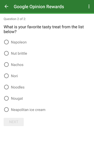 ОС Android N в итоге может быть названа Napoleon, Nut brittle, Nachos, Nori, Noodles, Nougat или Neapolitan ice cream