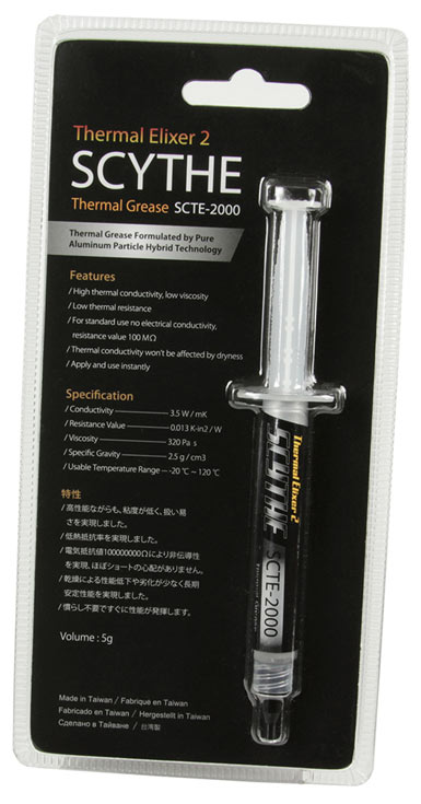 Термопаста Scythe Thermal Elixer 2 дешевле исходной версии