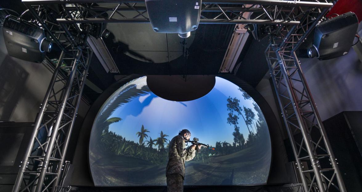 Армия США создала VR-купол для погружения солдат в боевую обстановку - 1 image