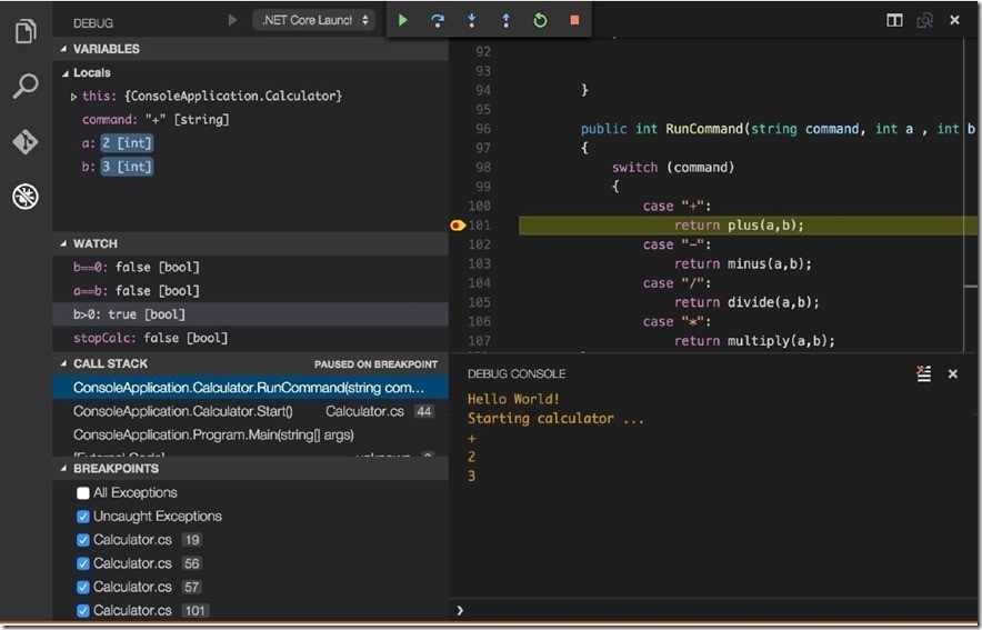 Экспериментальная функция отладки .NET Core в Visual Studio Code - 1