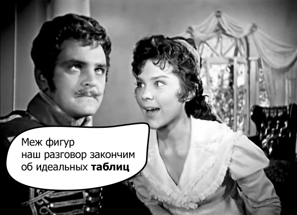 Интерфейс работы с таблицей: быстро-неудобно — медленно-удобно - 1 Интерфейс работы с таблицей: быстро-неудобно — медленно-удобно - 1