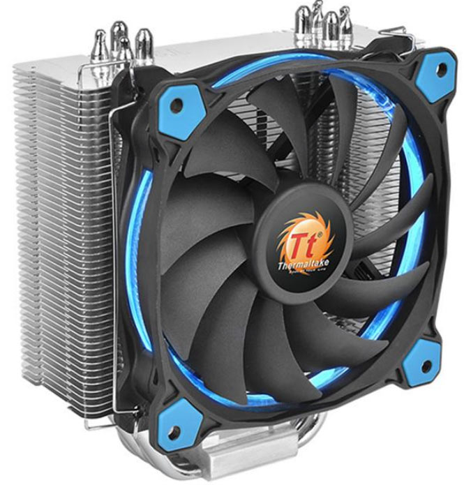 Габариты охладителя Thermaltake Riing Silent 12 равны 159 х 140 x 74 мм