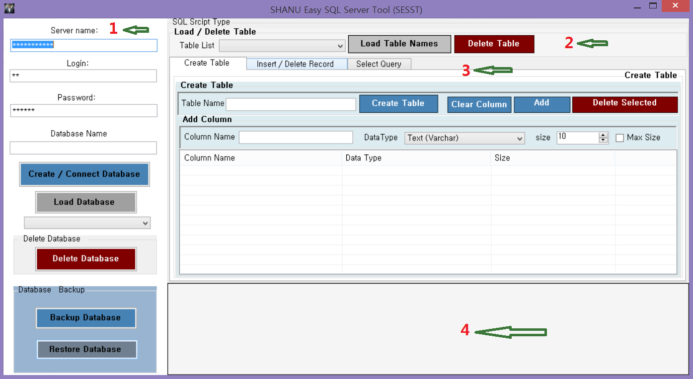 Простой инструмент SQL Server Tool на C# - 2