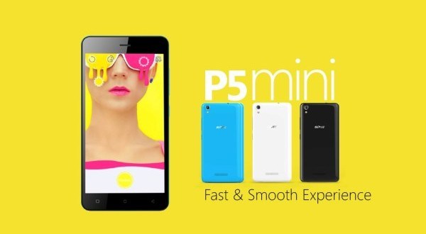 Данных о цене Gionee P5 Mini пока нет