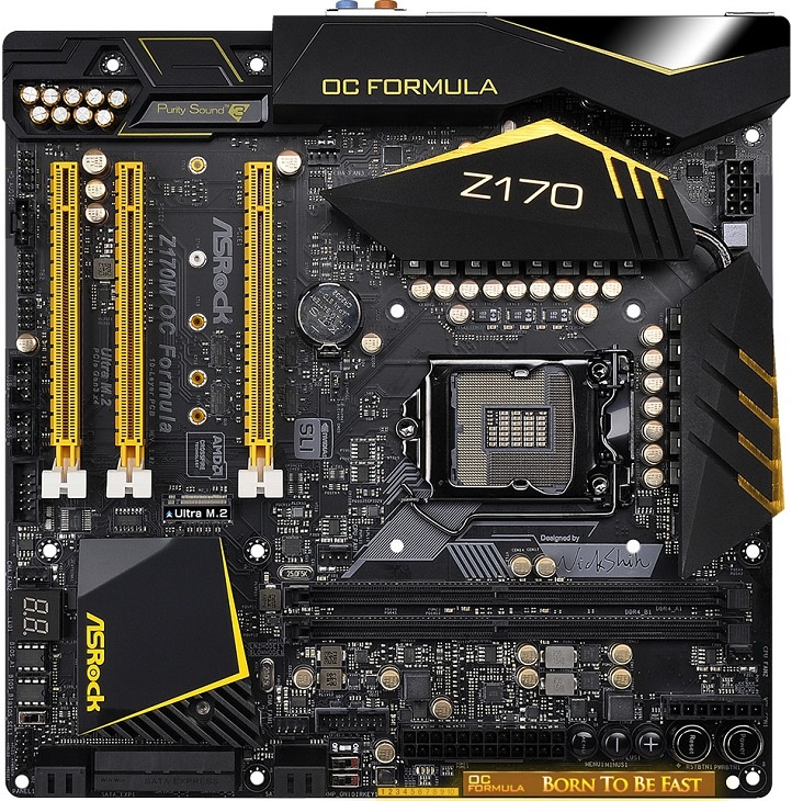 Плата ASRock Z170M OC Formula исполнена в типоразмере Micro ATX