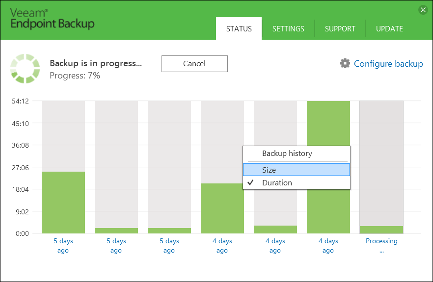 Veeam Endpoint Backup FREE 1.5: новые возможности - 7