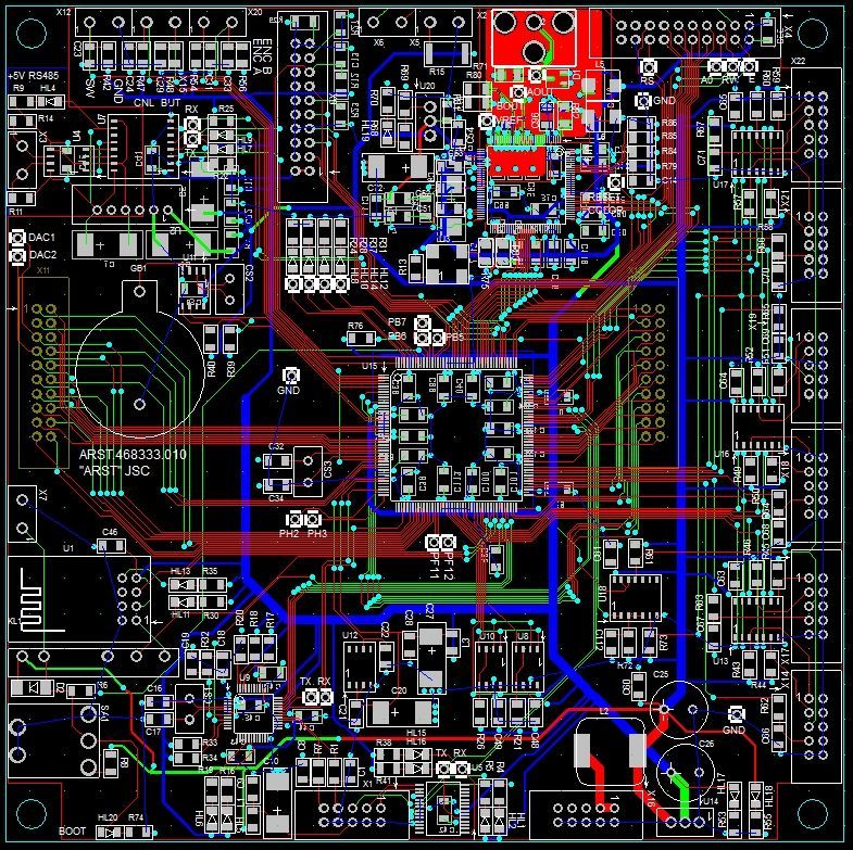 Плата контроллера на базе STM32F7 с видеовыходом - 1