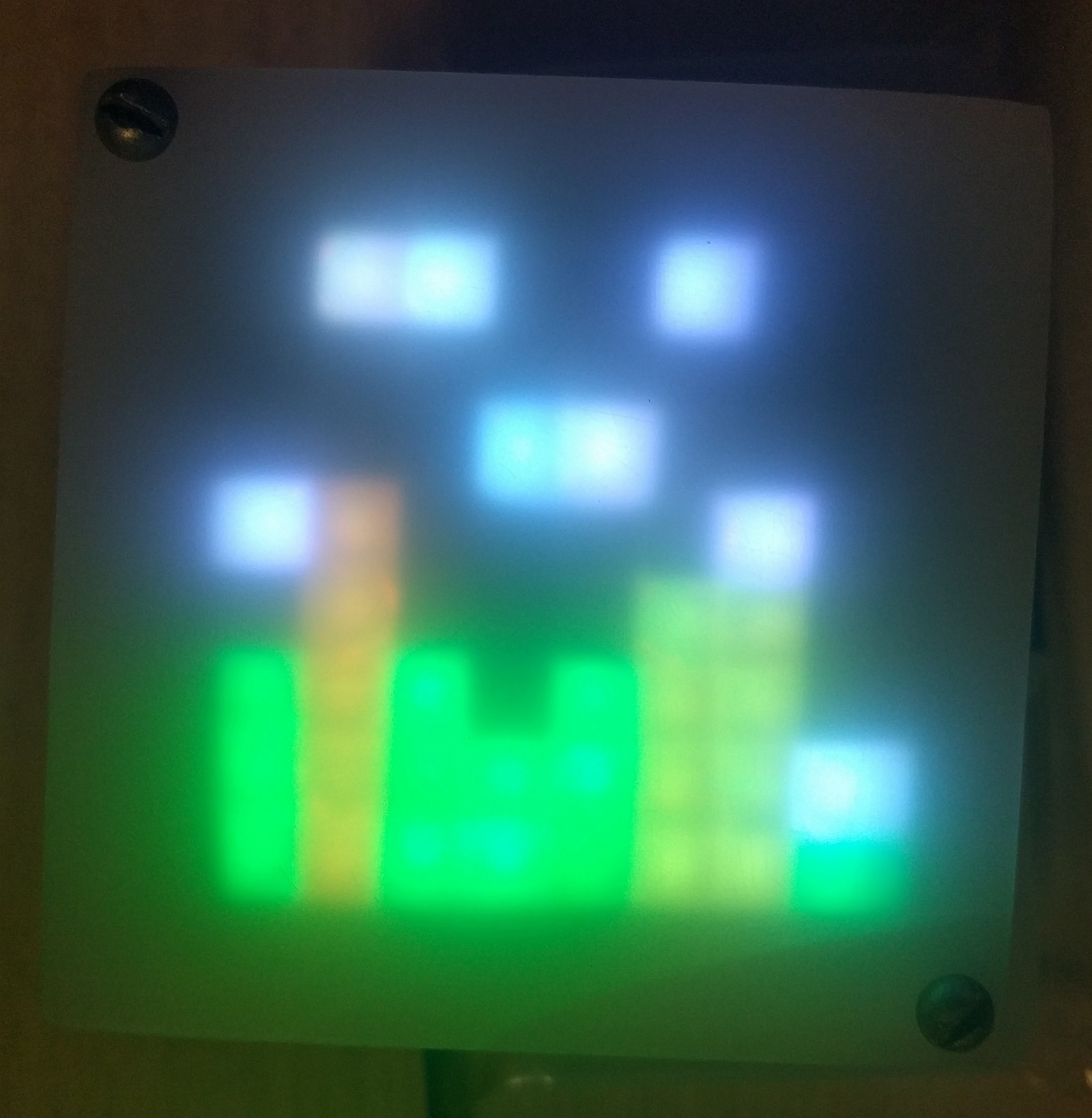 Прототип светодиодного табло на 262 144 комбинации цветов и 64 пикселя - 6