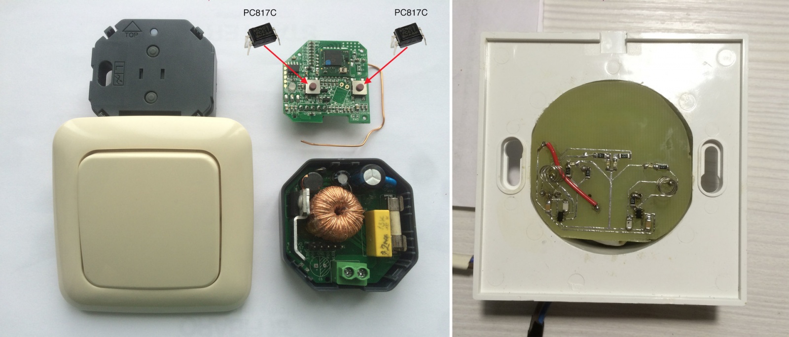 Переделка кнопочного радио выключателя в сенсорный - 4
