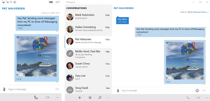ПК с Windows 10 получают возможность отправлять и принимать SMS, а Skype уступает место универсальному приложению - 2