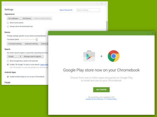 Хромбуки вскоре смогут запускать любые приложения для Android