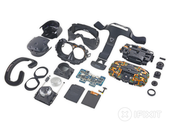 Шлем HTC Vive заработал у iFixit восемь баллов