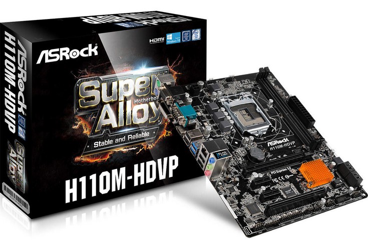 ASRock представила плату H110M-HDVP