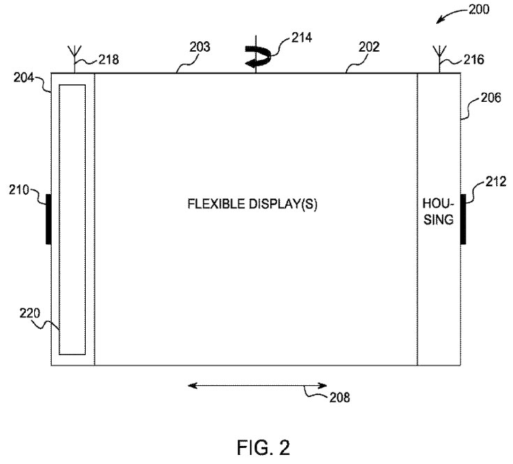 Описанное в патенте электронное устройство реагирует деформацию гибкого экрана «и другие жесты»
