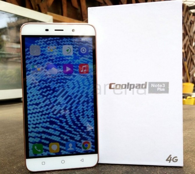 Смартфон Coolpad Note 3 Plus получил SoC MediaTek MT6753