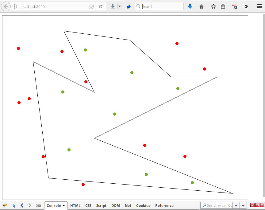 Тестовое задание. Проверка вхождения точки в произвольный полигон - 1 Тестовое задание. Проверка вхождения точки в произвольный полигон - 1