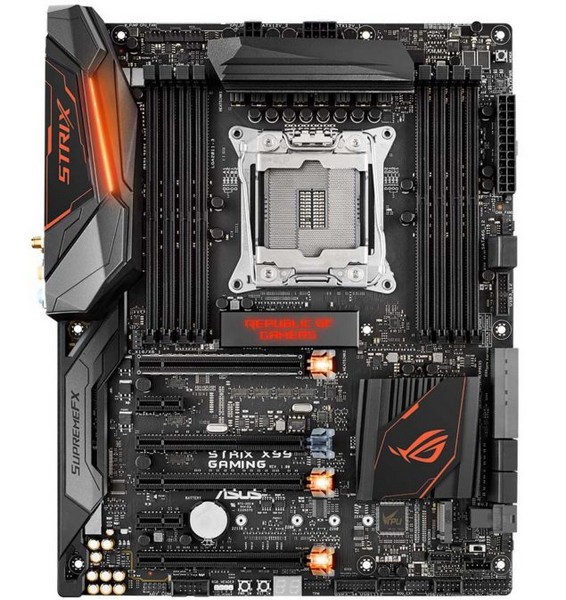 Asus показала платы X99-E, X99 A-II, X99 Deluxe-II и ROG Strix X99 Gaming