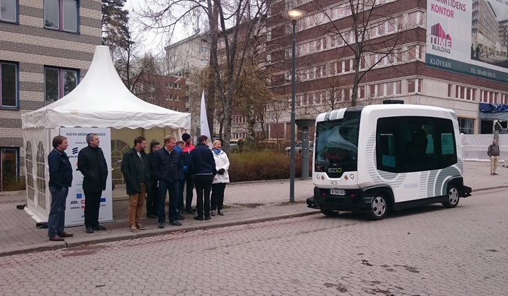У Ericsson готовы электрические автобусы, способные перемещаться по городу без водителя