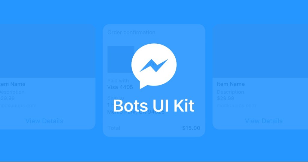 Bots UI kit for Messenger Platform