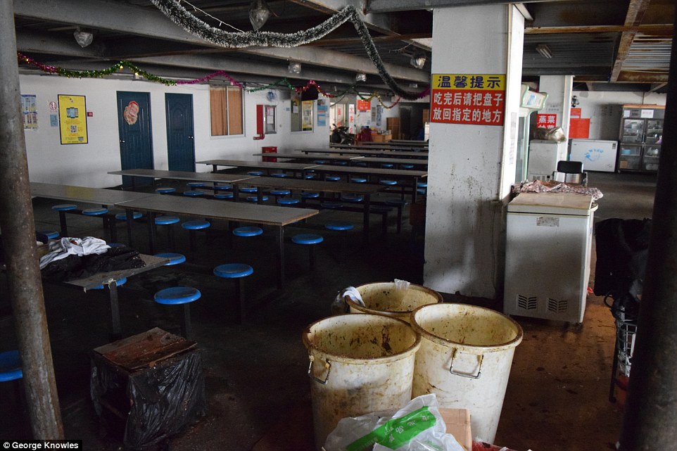 iPhone, как и 4 года назад, собирают нищие из антисанитарных китайских общежитий, общежития заводов Pegatron и Foxconn, собирающих технику Apple, фотография The Daily Mail Столовая