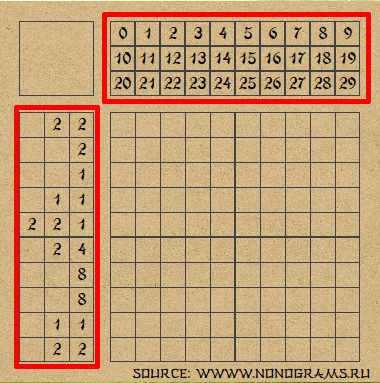 Японские кроссворды на QtQuick - 4 Представление кроссворда