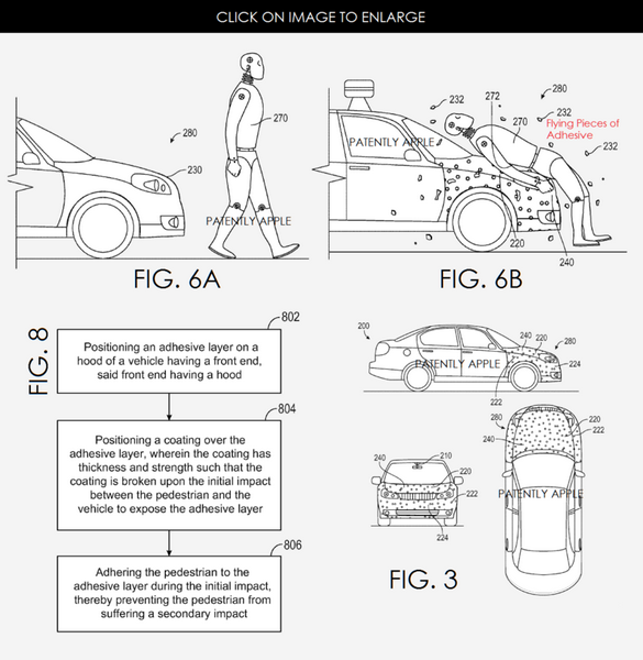 Google рассматривает возможность приклеивания пешехода к капоту авто при столкновении 
